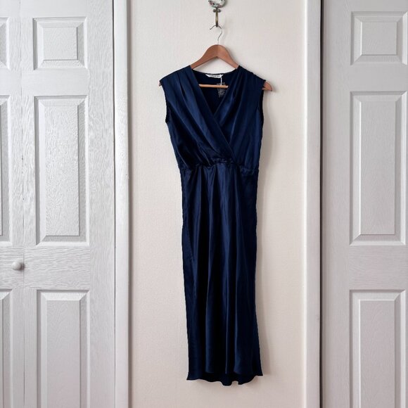 Amanda Uprichard Matthews Silk Midi Dress - Picture 4 of 8